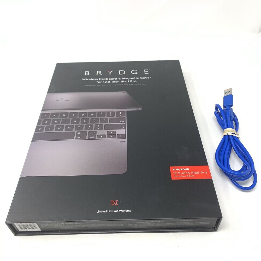 Brydge 12.9 Pro Keyboard iPad Pro 3rd Gen Cover No Oem Cable
